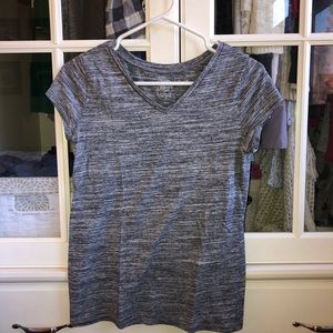 gray marbled pattern shirt